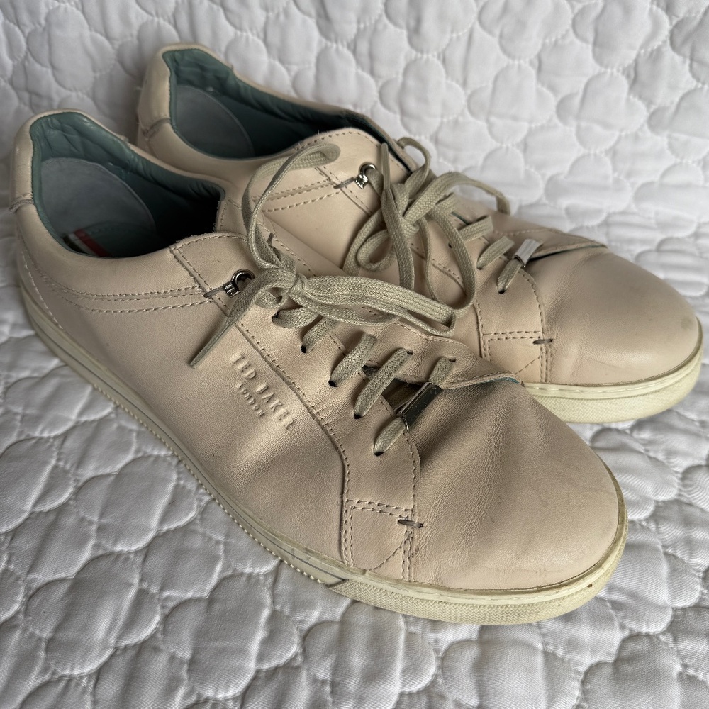 Ted Baker Men's Thawne Leather Cupsole Trainers Size 10.5